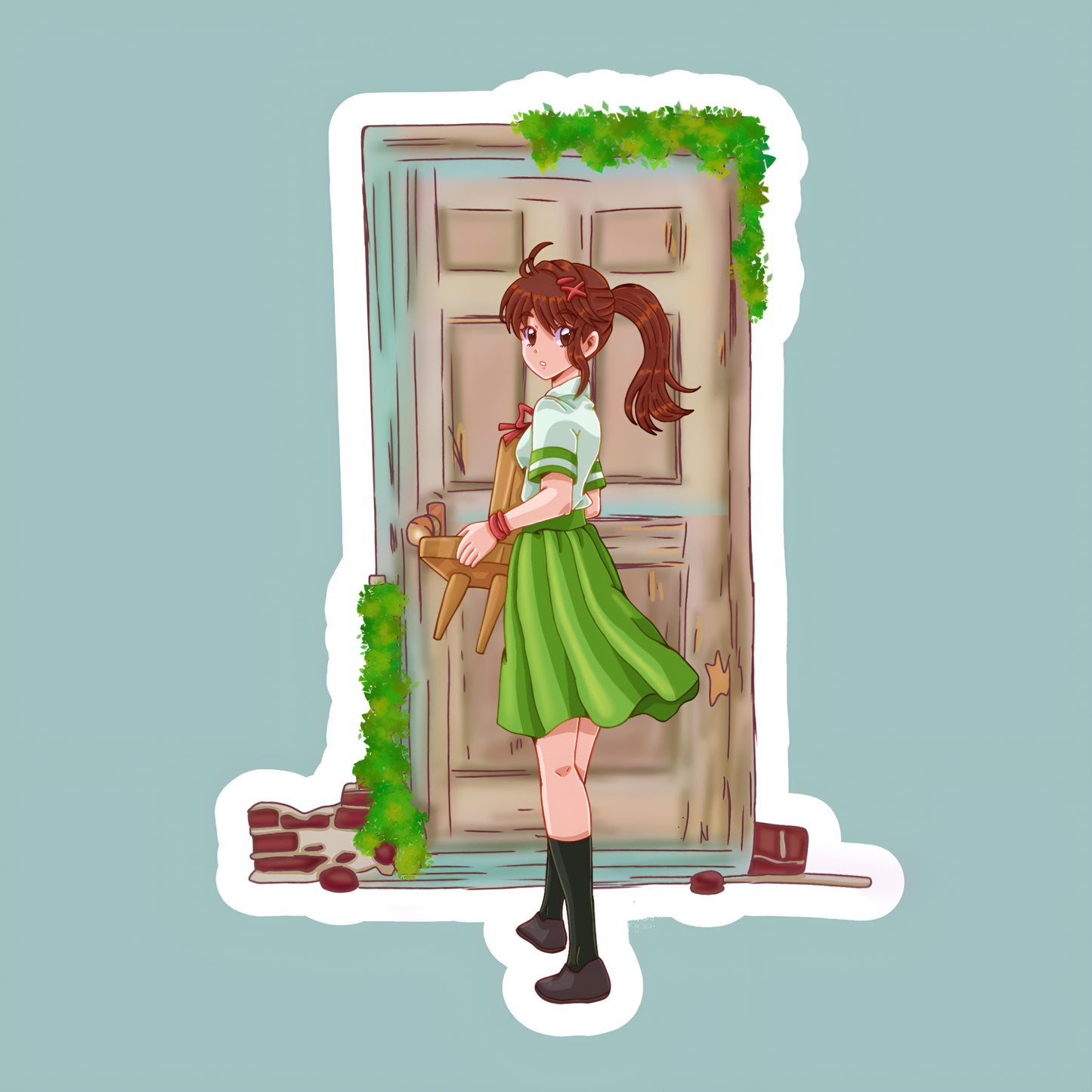Magical door vinyl stickers