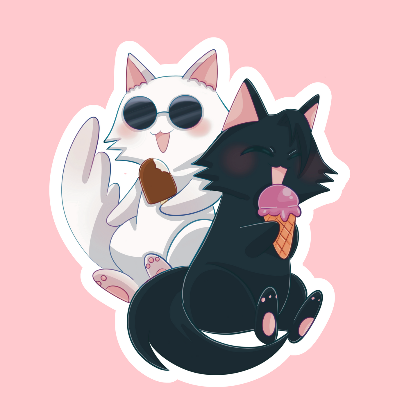 Satosugu cats-VINYL STICKERS