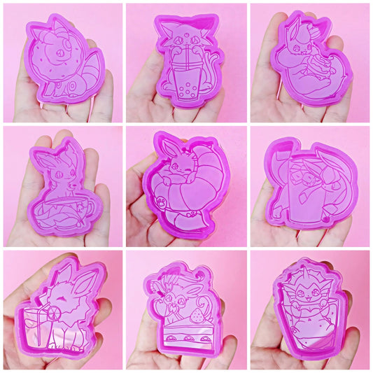 Eeveelutions food Complete pack collection silicone mold