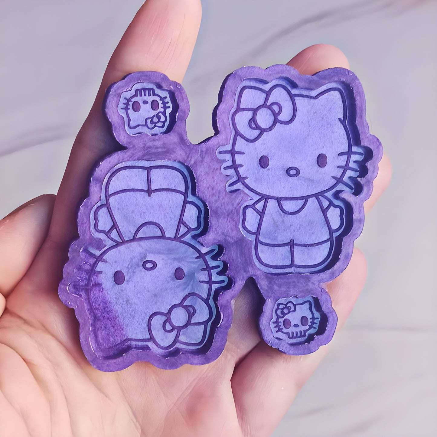 Kawaii friends earrings silicone mold