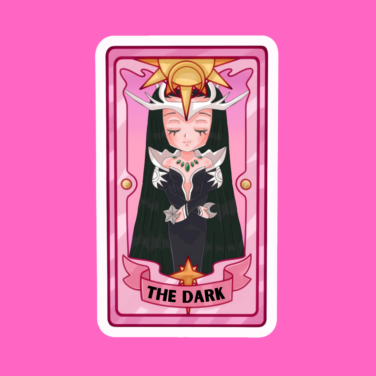 Magical girls, ,clow cards, The dark -VINYL STICKERS