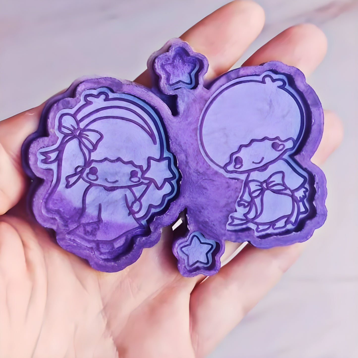 Kawaii friends earrings silicone mold