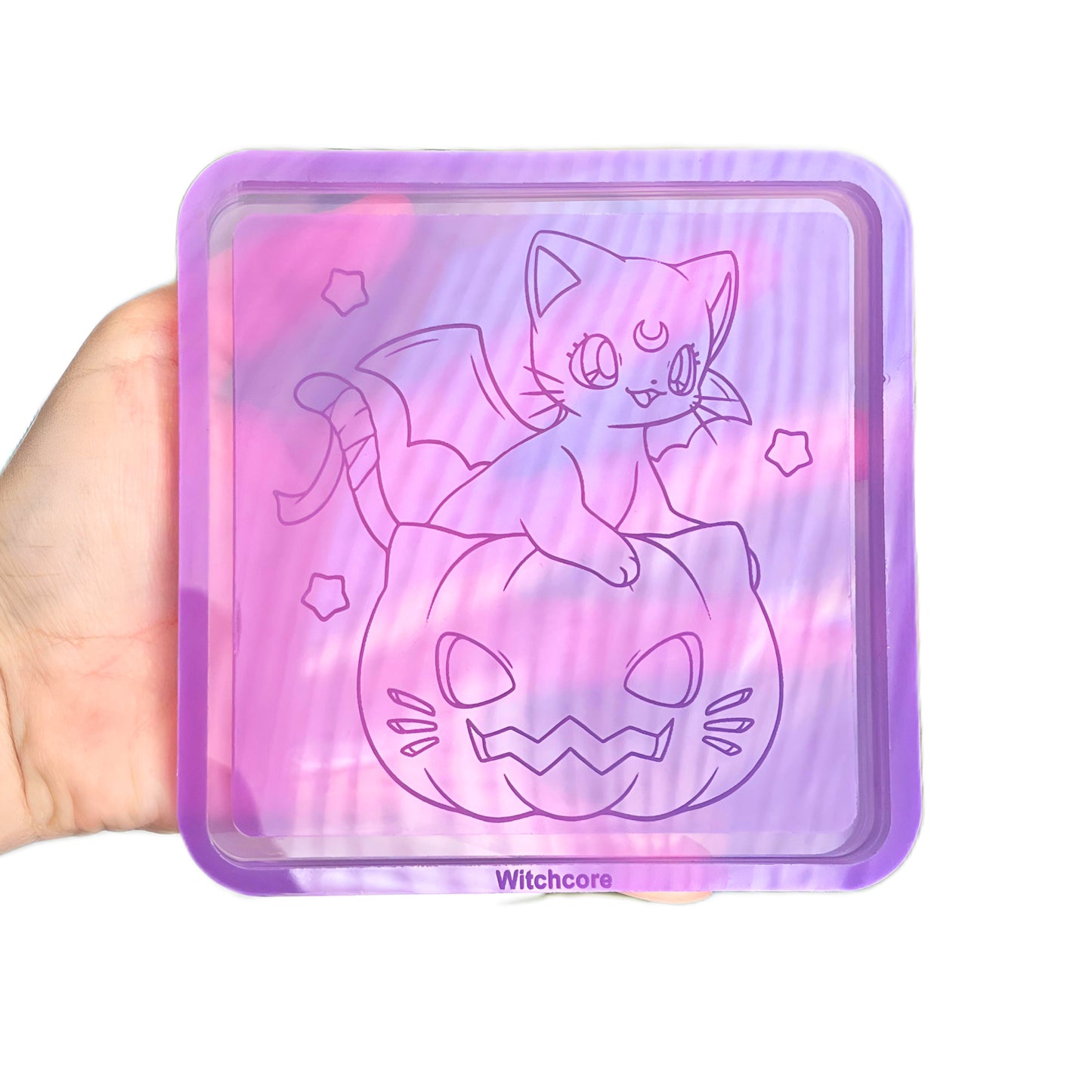 Premium maxi tray halloween Pumpkin cat silicone mold