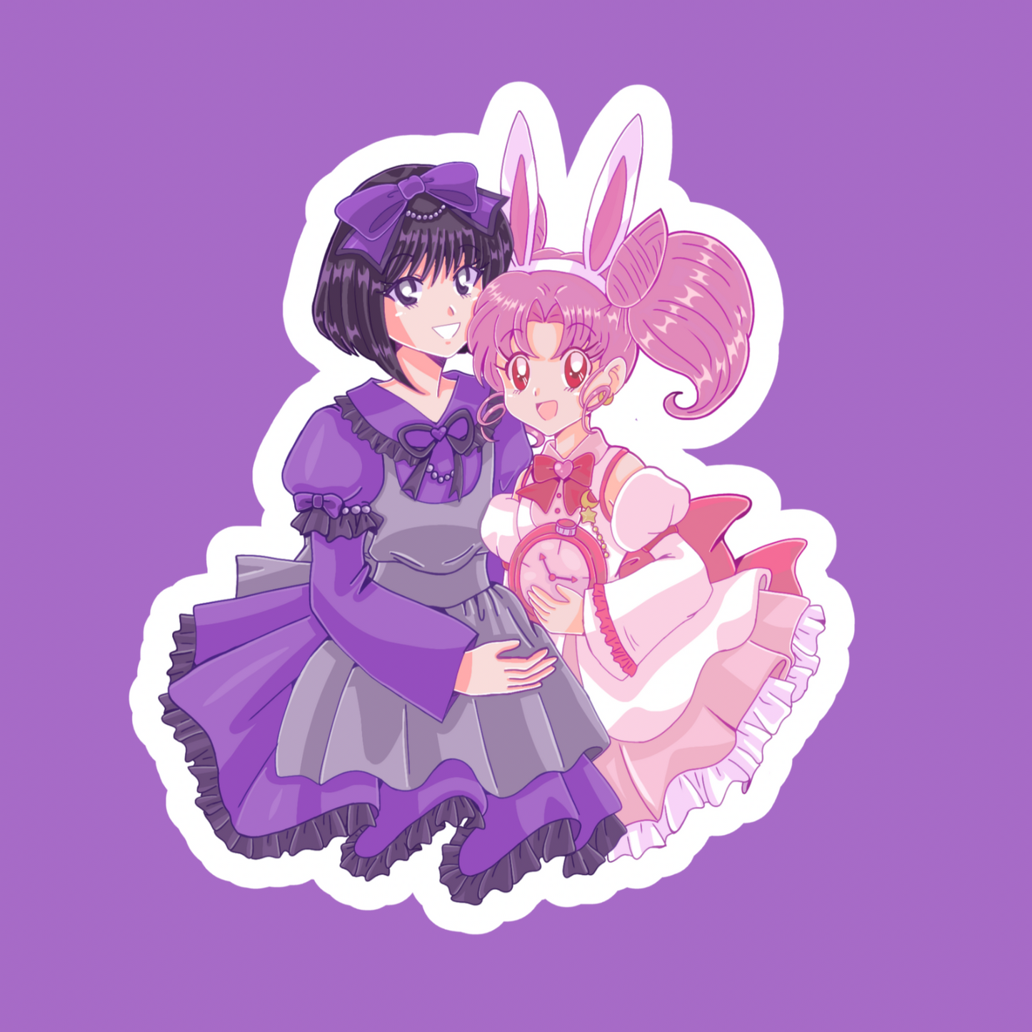 Magical girls lolita vinyl stickers