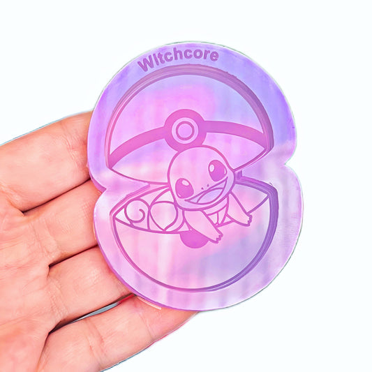 Squirtle pokeball silicone mold