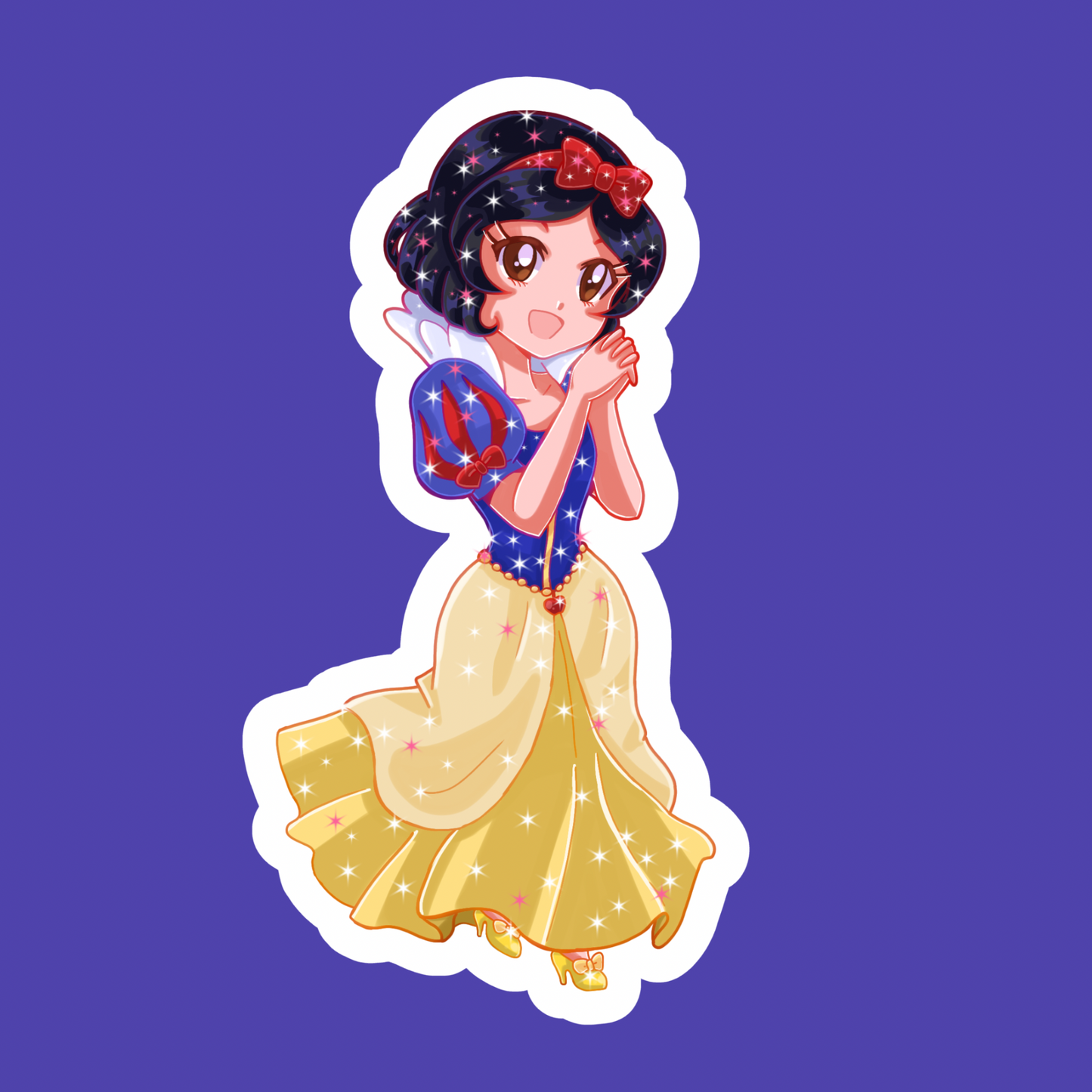 Classic princess-HOLOGRAPHIC VINYL STICKERS