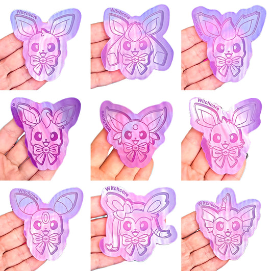 Eeveelutions bow complete collection silicone mold