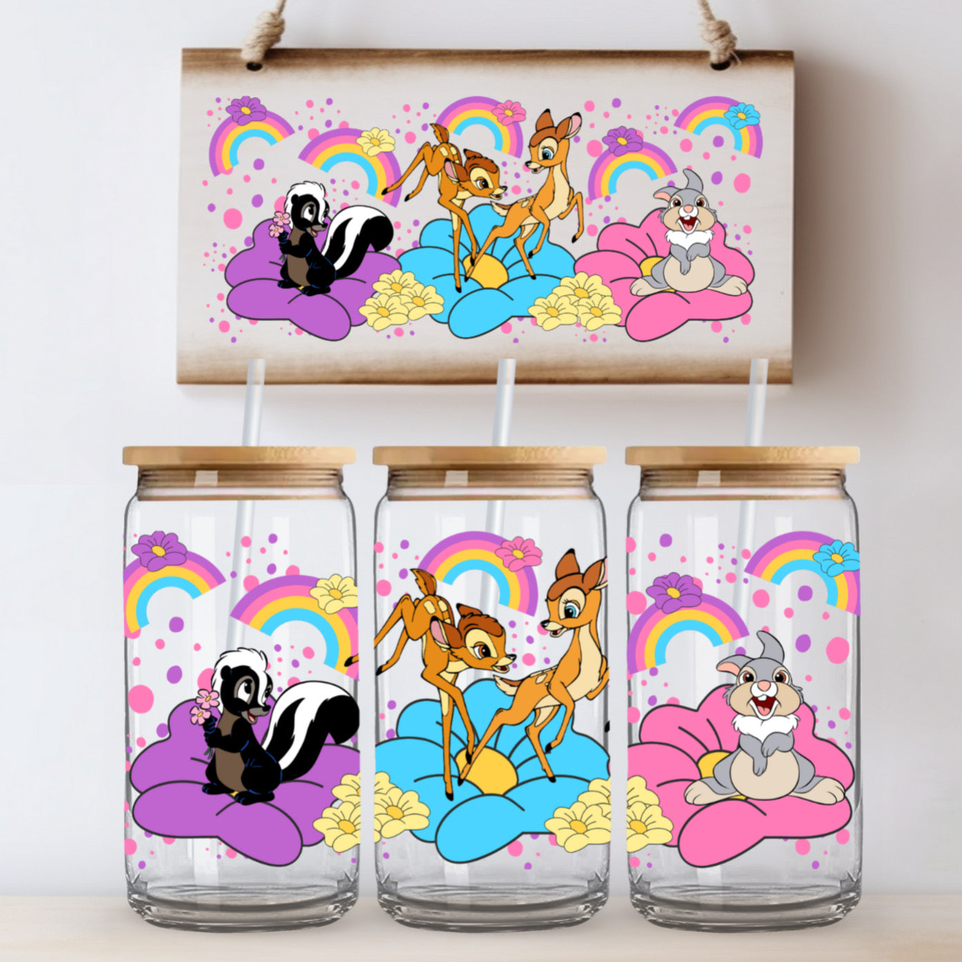 Bambi glass tumbler