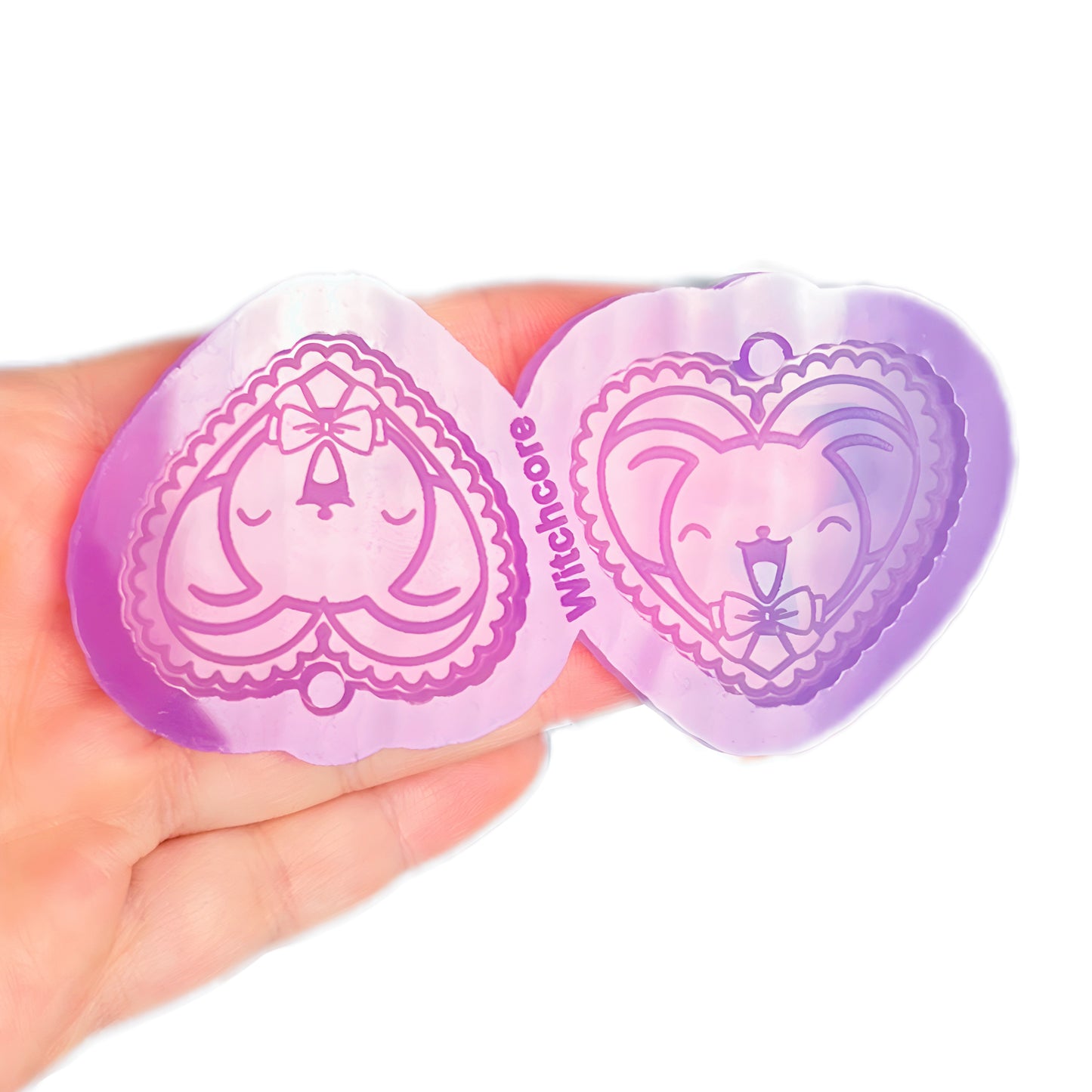 Kero love earrings silicone mold