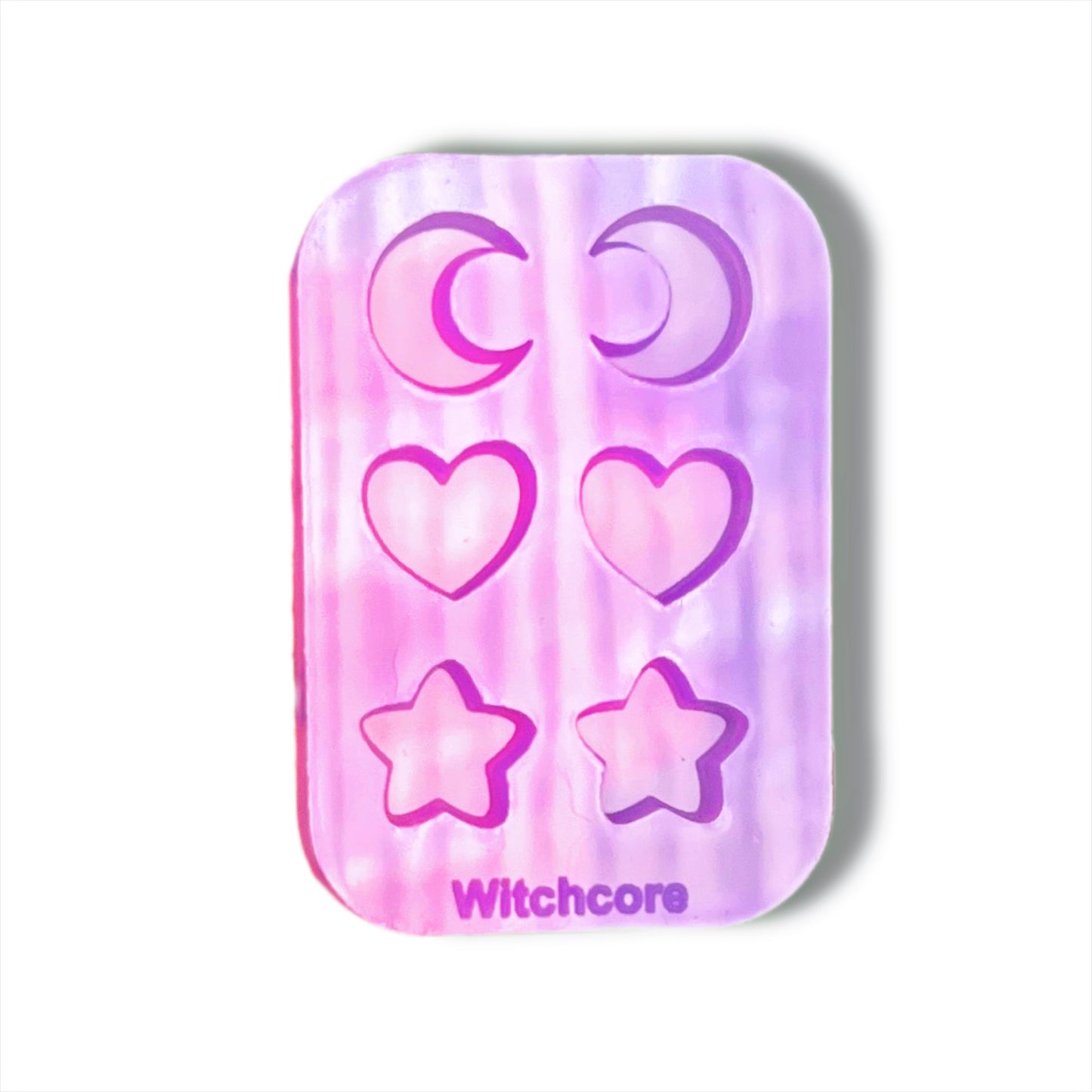 Heart, moon and star palette siilicone mold