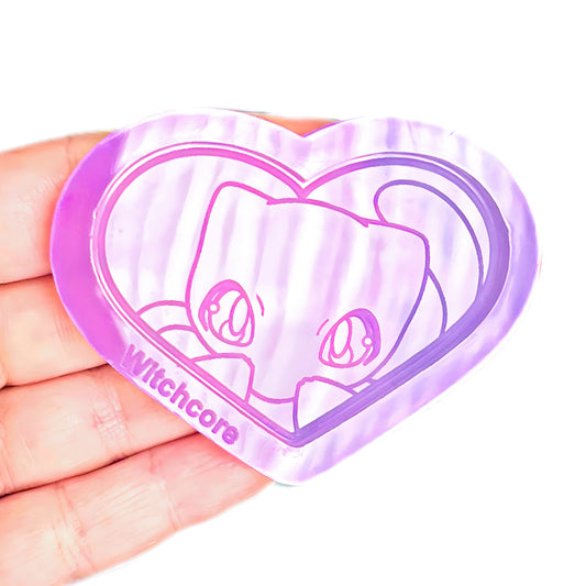 Mew heart silicone mold