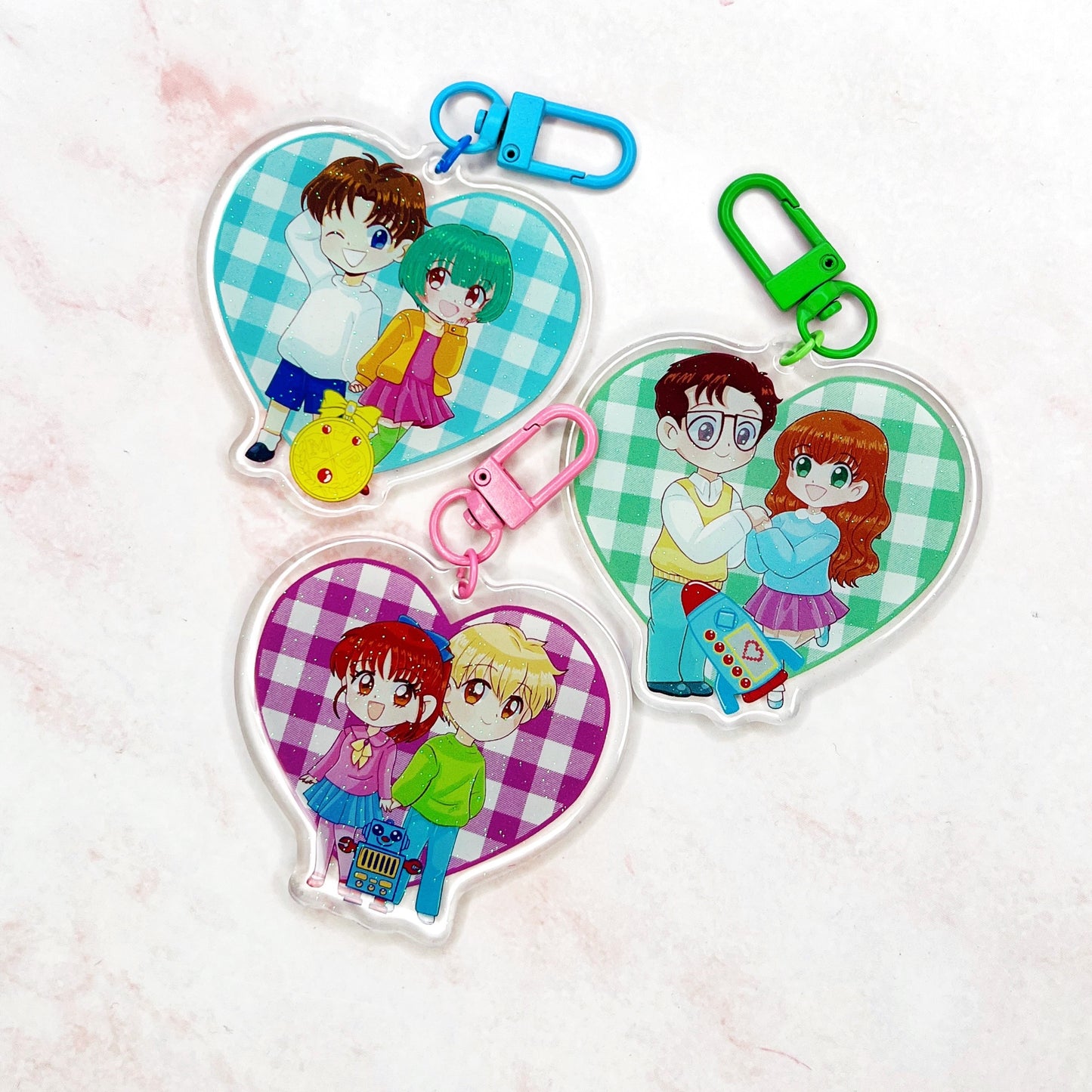 M boy couples Keychain