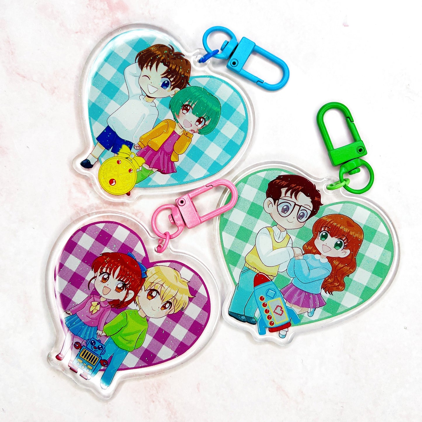 M boy couples Keychain