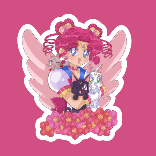 Chibi chibi Magical girls-VINYL STICKERS