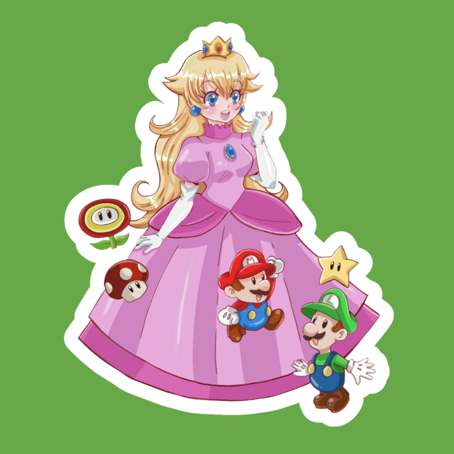 Classic princess-HOLOGRAPHIC VINYL STICKERS