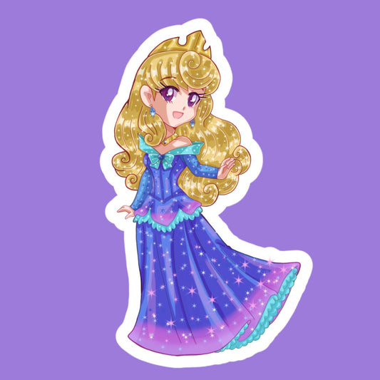 Classic princess-HOLOGRAPHIC VINYL STICKERS