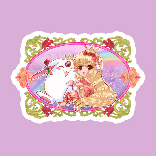 Magical girls bunny vinyl stickers