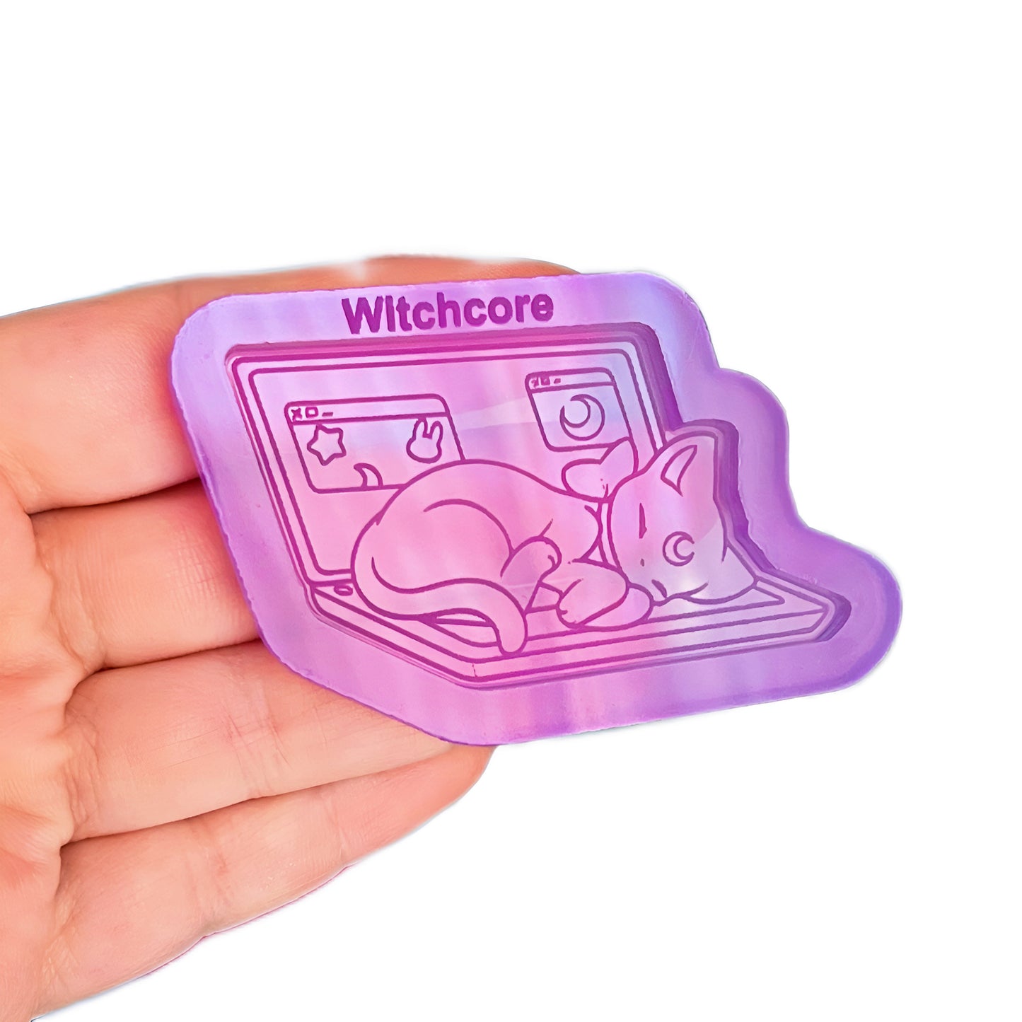 Magical girl cat silicone mold