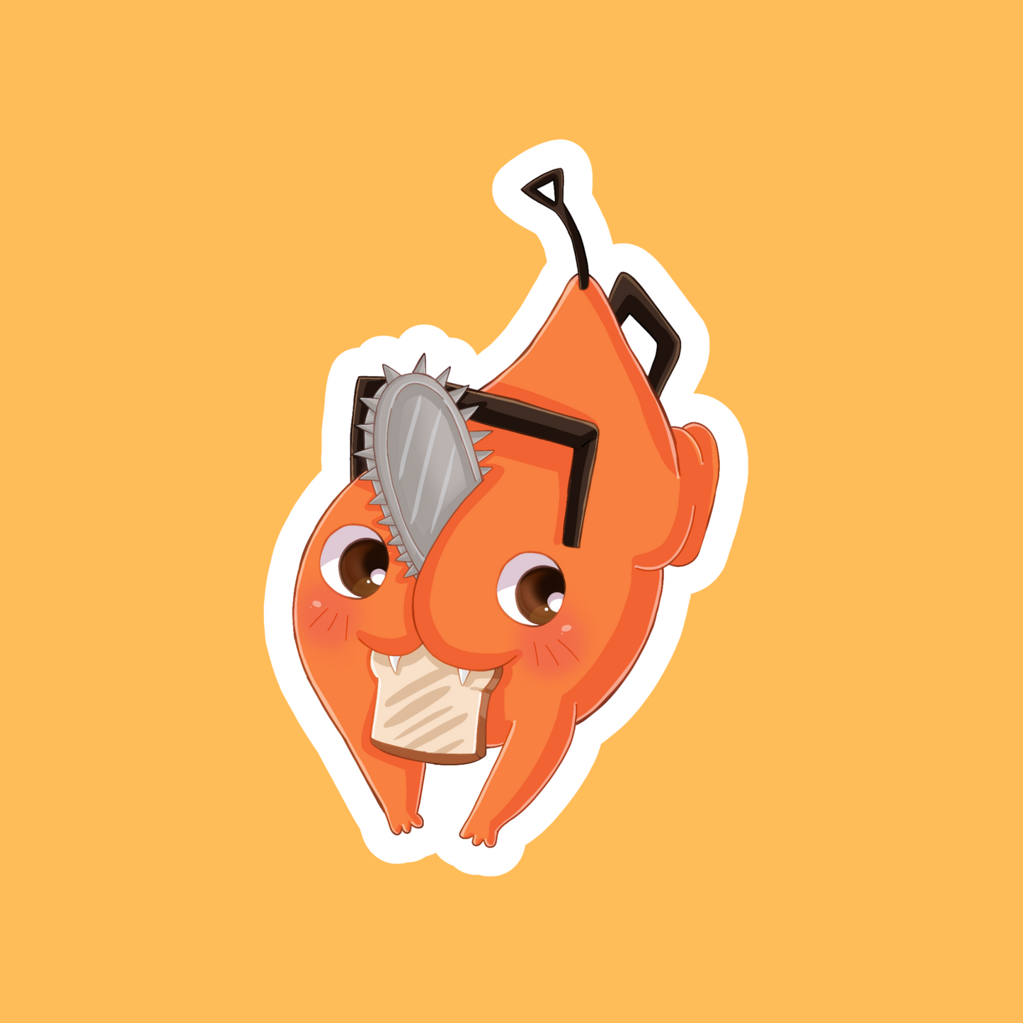 Pochi toast demon-VINYL STICKERS