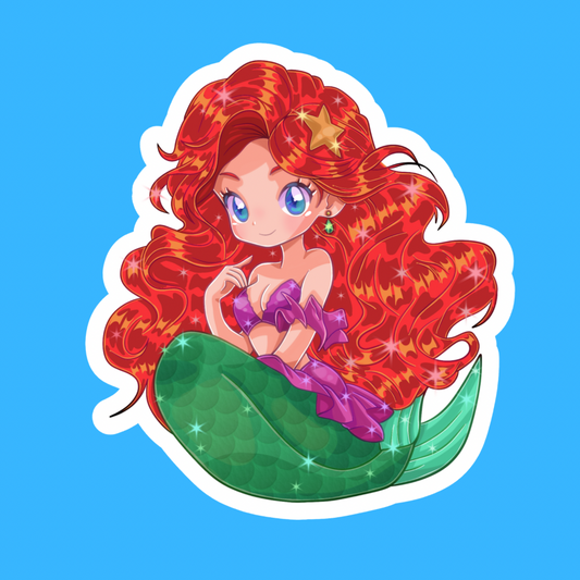 Mermaid-HOLOGRAPHIC VINYL STICKERS